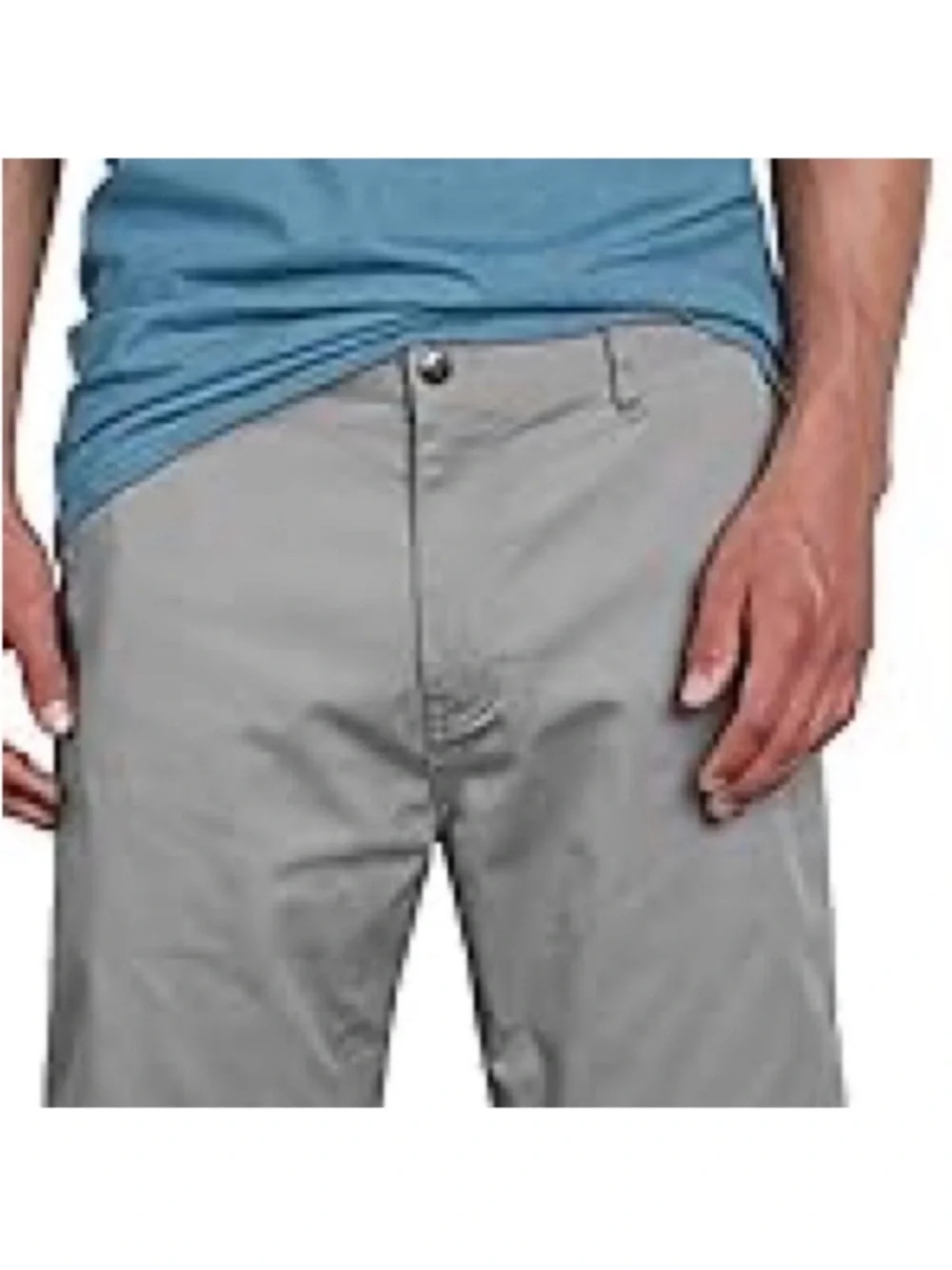 Volcom 40 Shorts VMonty Chino Stretch in Moonbeam Gray 22” pockets NWT